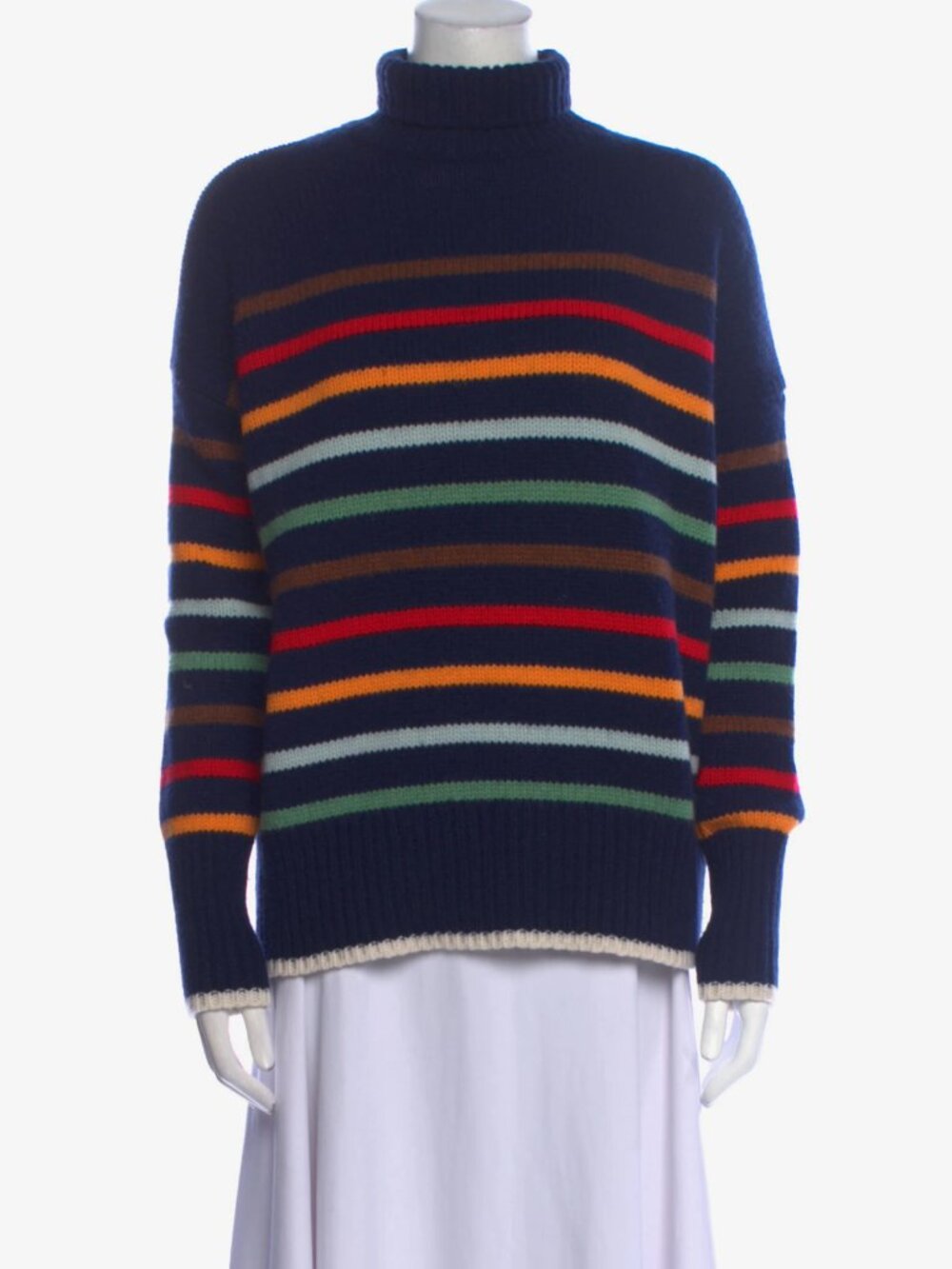 La Ligne Marin Striped Turtleneck Sweater SM